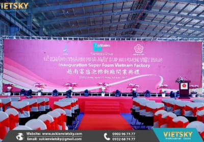 Setup Cổng Chào Và Khu Check-In Cho Lễ Khánh Thành